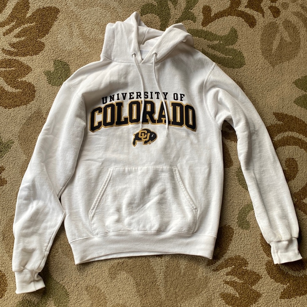 White University of Colorado Boulder hoodie